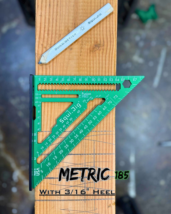 Fusion 185 mm METRIC Pro Square w/ 3/16" Heel