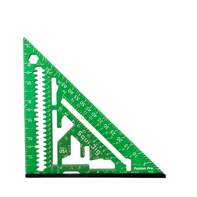 7.5" Fusion Pro Square w/ 3/16" Heel - Green