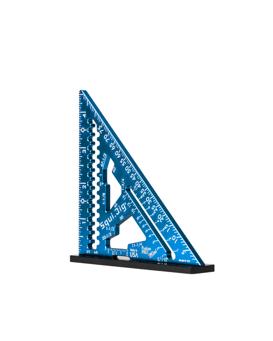 Fusion 4.5 inch Mini Pro Square Black & Blue - 3/16" Heel
